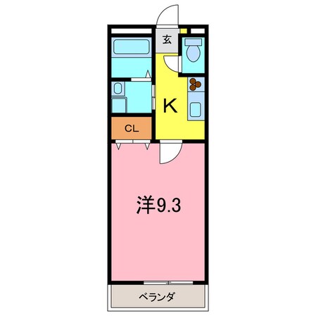 アンプルールリーブル錦の物件間取画像